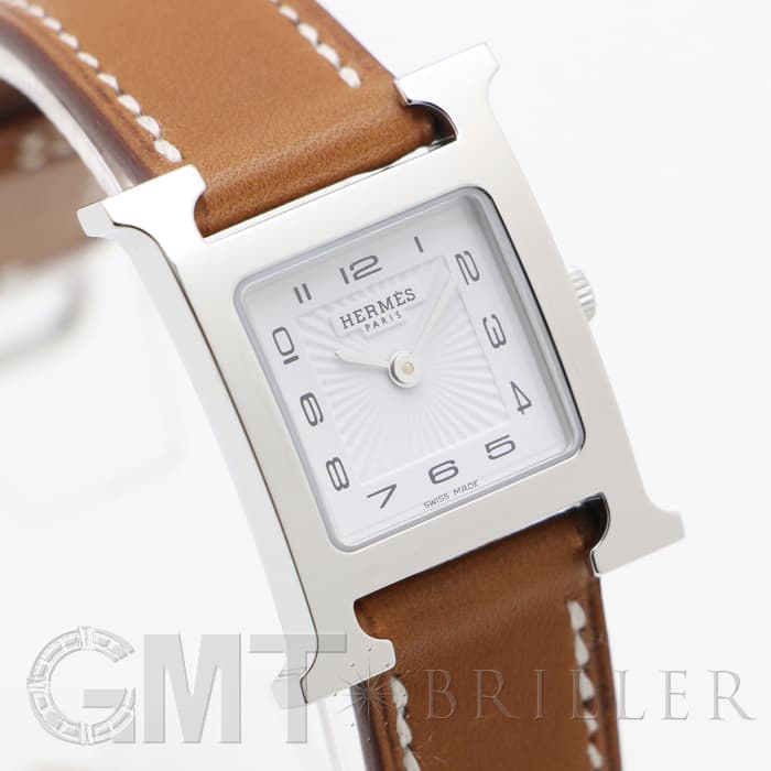 HERMES エルメス Hウォッチ HH1.210.131/VBA 036706WW00 SS ナチュラルブラウン 9