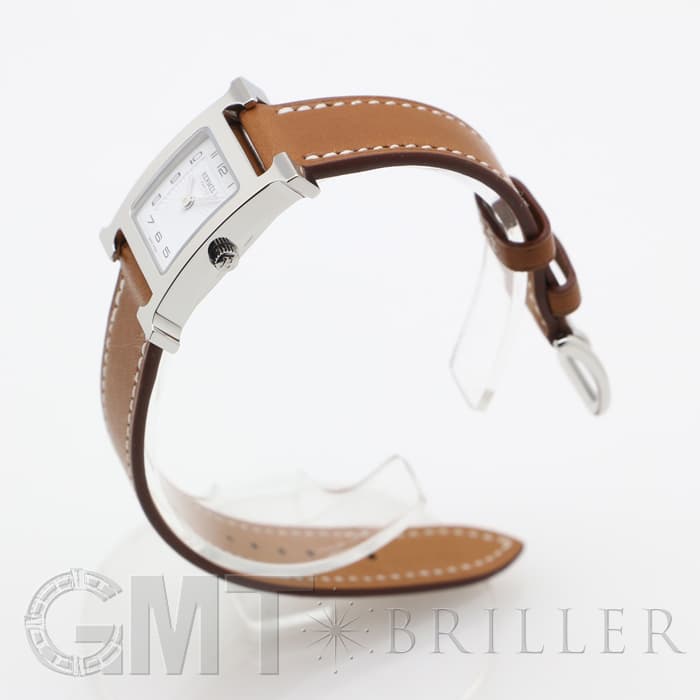 HERMES エルメス Hウォッチ HH1.210.131/VBA 036706WW00 SS ナチュラルブラウン 15