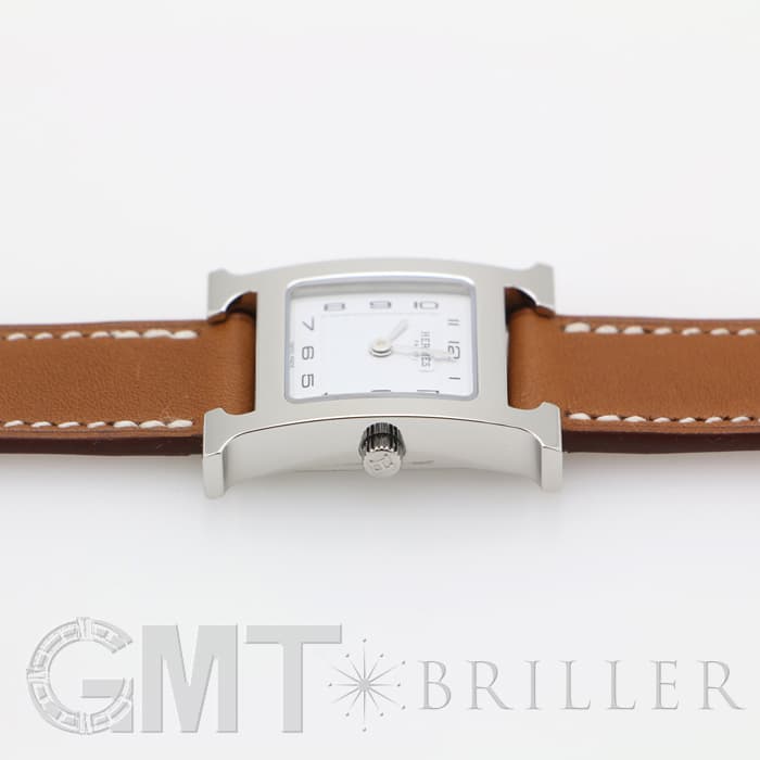HERMES エルメス Hウォッチ HH1.210.131/VBA 036706WW00 SS ナチュラルブラウン 16
