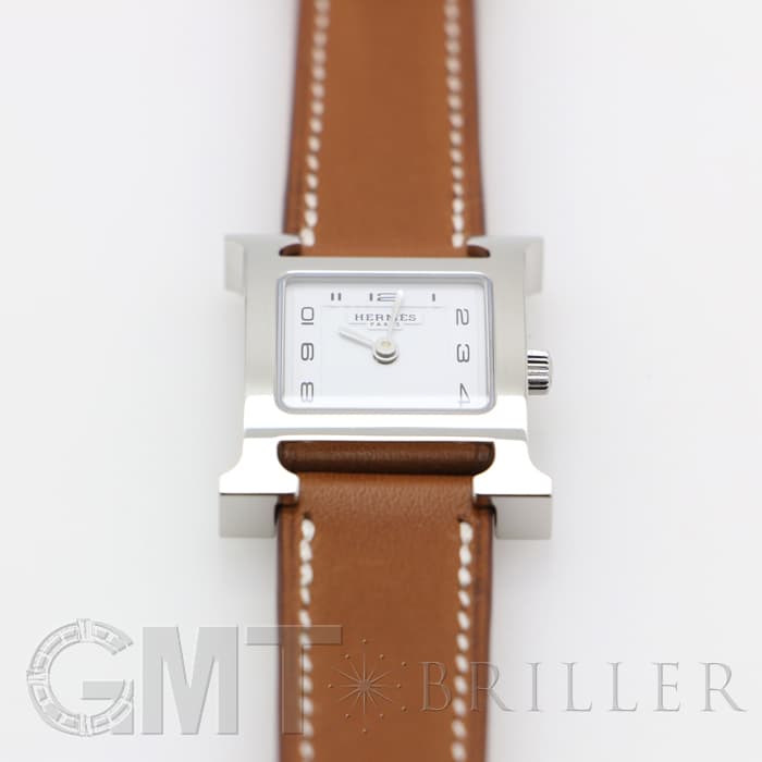 HERMES エルメス Hウォッチ HH1.210.131/VBA 036706WW00 SS ナチュラルブラウン 17