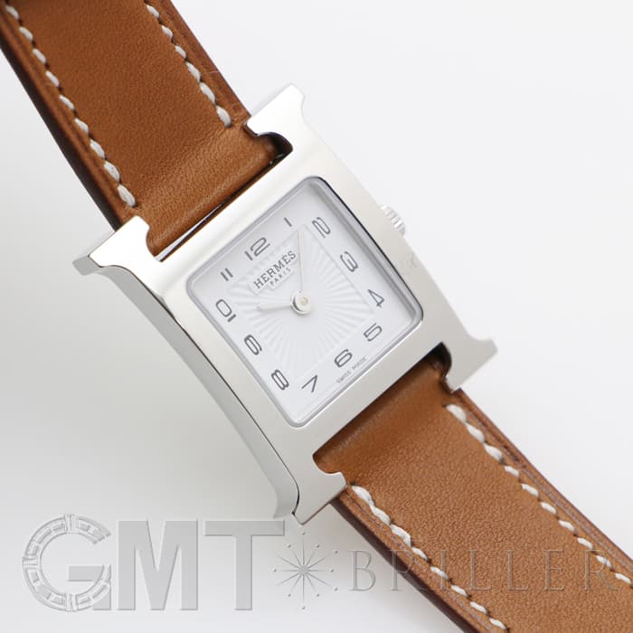HERMES エルメス Hウォッチ HH1.210.131/VBA 036706WW00 SS ナチュラルブラウン 19