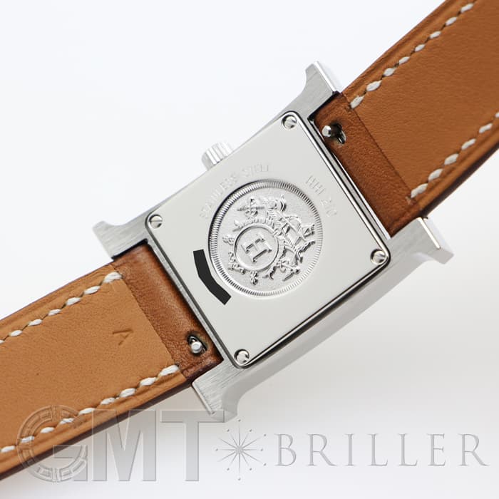 HERMES エルメス Hウォッチ HH1.210.131/VBA 036706WW00 SS ナチュラルブラウン 24