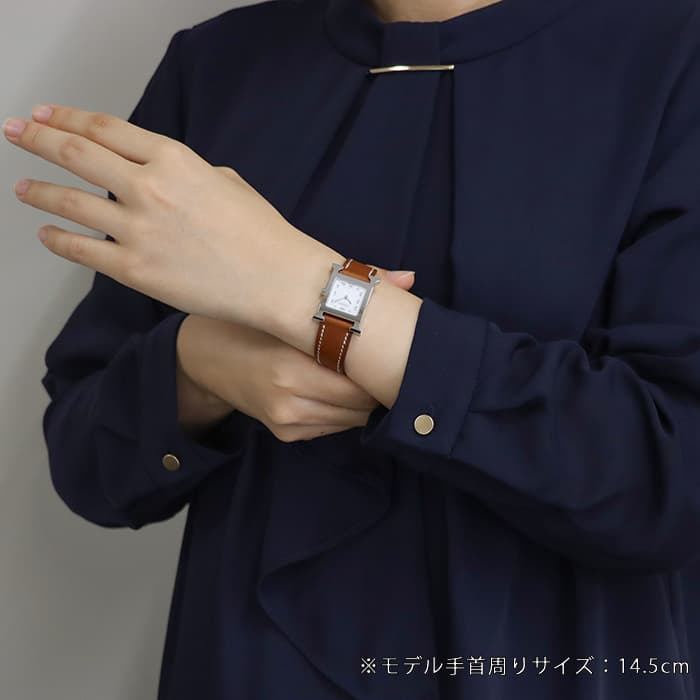 HERMES エルメス Hウォッチ HH1.210.131/VBA 036706WW00 SS ナチュラルブラウン 29