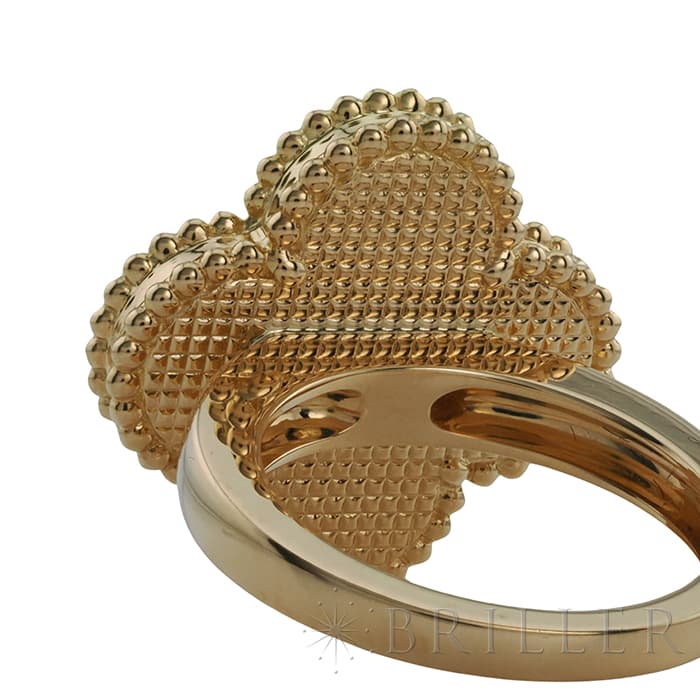 Van Cleef & Arpels ヴァン クリーフ&アーペル マジック アルハンブラ リング イエローゴールド MOP VCARF78951 11号 11