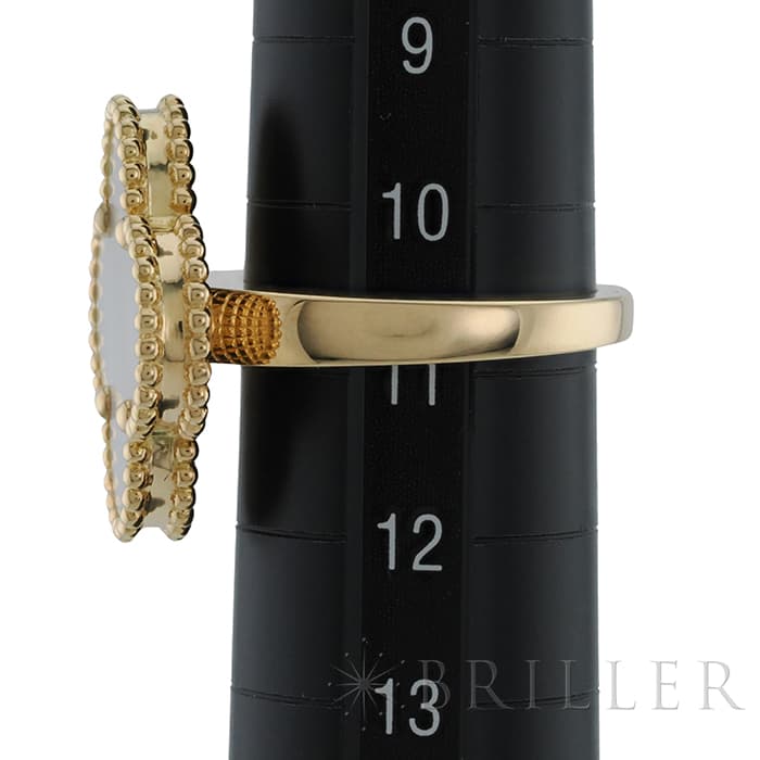 Van Cleef & Arpels ヴァン クリーフ&アーペル マジック アルハンブラ リング イエローゴールド MOP VCARF78951 11号 12