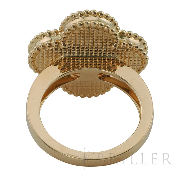 Van Cleef & Arpels ヴァン クリーフ&アーペル マジック アルハンブラ リング イエローゴールド MOP VCARF78951 11号 1