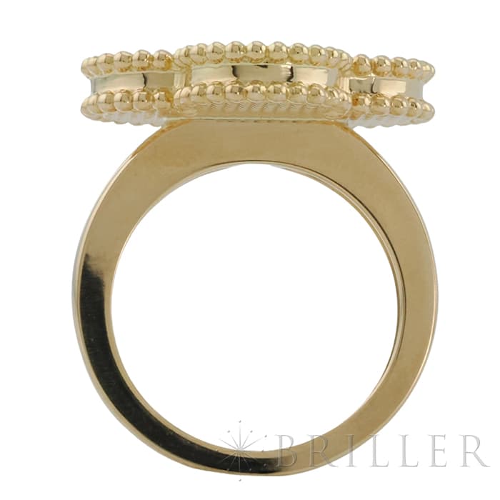 Van Cleef & Arpels ヴァン クリーフ&アーペル マジック アルハンブラ リング イエローゴールド MOP VCARF78951 11号 4