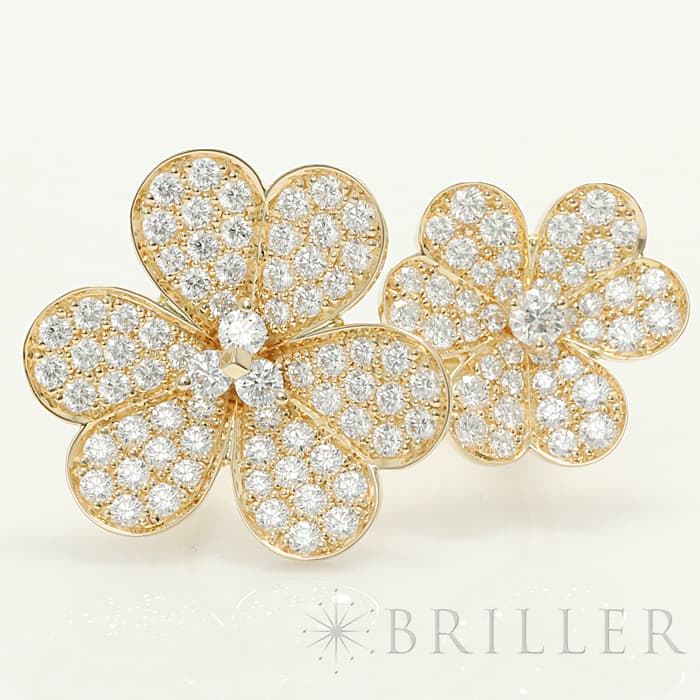 Van Cleef & Arpels ヴァン クリーフ&アーペル フリヴォル フリヴォル アントレ レ ドア リング イエローゴールド ダイヤモンド VCARP0J851 11号 メイン