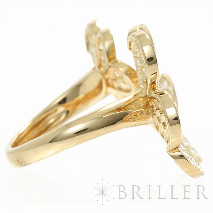 Van Cleef & Arpels ヴァン クリーフ&アーペル フリヴォル フリヴォル アントレ レ ドア リング イエローゴールド ダイヤモンド VCARP0J851 11号 9