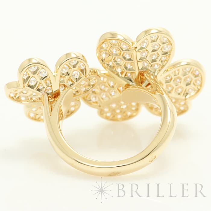 Van Cleef & Arpels ヴァン クリーフ&アーペル フリヴォル フリヴォル アントレ レ ドア リング イエローゴールド ダイヤモンド VCARP0J851 11号 1