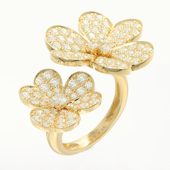 Van Cleef & Arpels ヴァン クリーフ&アーペル フリヴォル フリヴォル アントレ レ ドア リング イエローゴールド ダイヤモンド VCARP0J851 11号 2