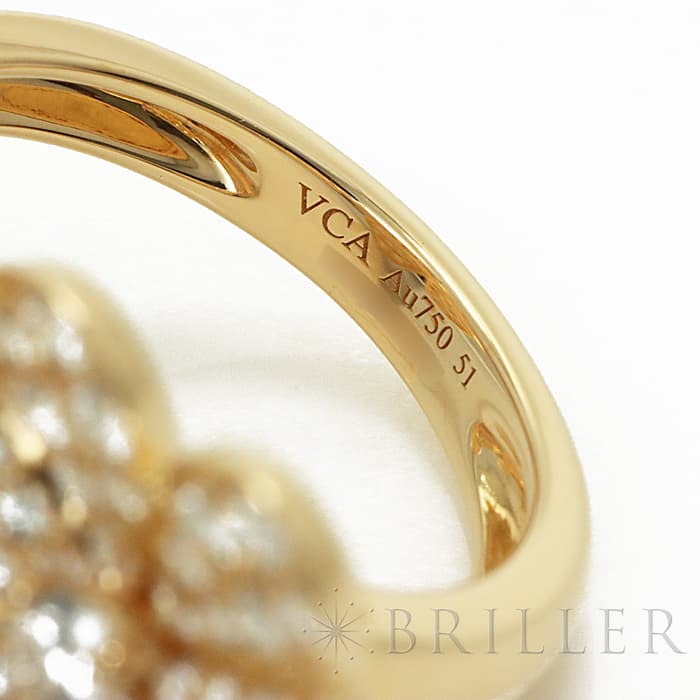 Van Cleef & Arpels ヴァン クリーフ&アーペル フリヴォル フリヴォル アントレ レ ドア リング イエローゴールド ダイヤモンド VCARP0J851 11号 6