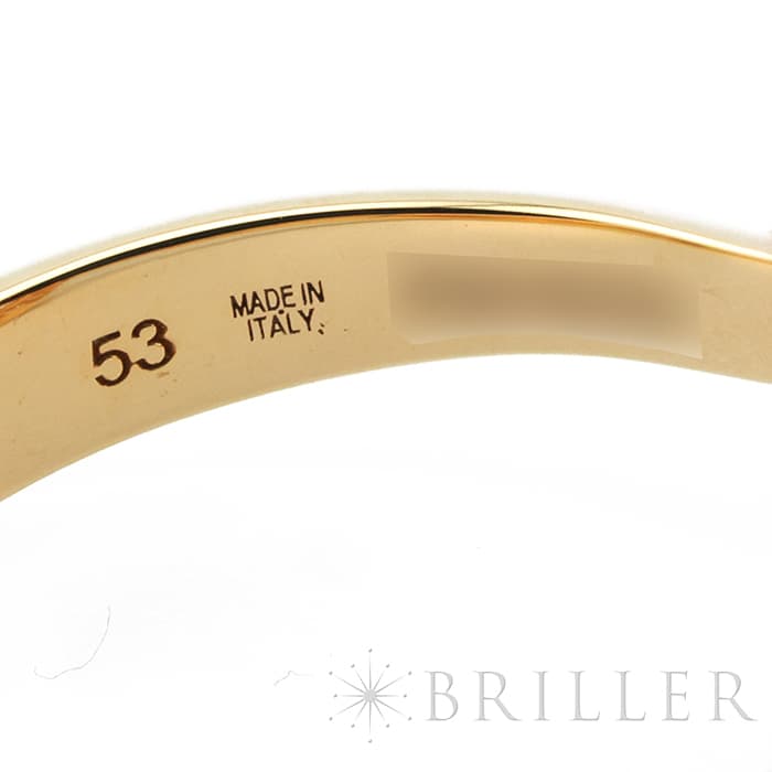 BVLGARI ブルガリ ブルガリ・ブルガリ フリップ リング ローズゴールド 翡翠 ダイヤモンド 350905 53 10