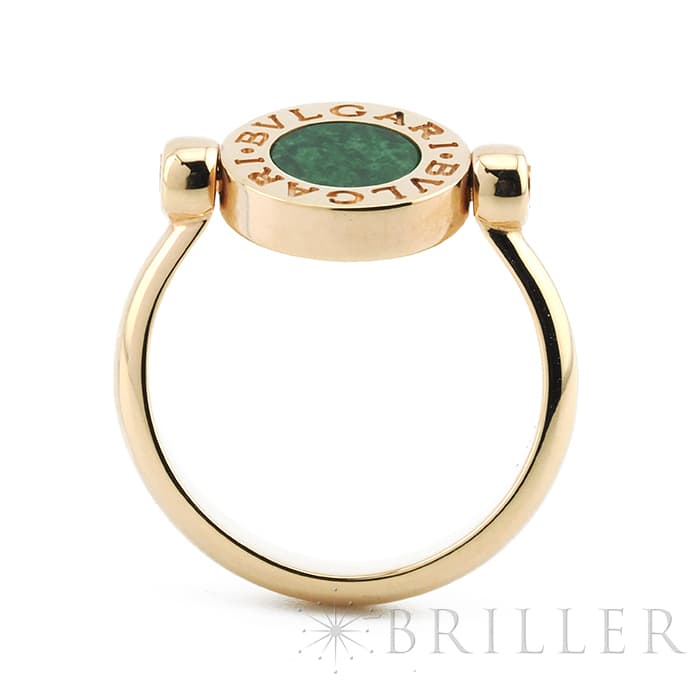 BVLGARI ブルガリ ブルガリ・ブルガリ フリップ リング ローズゴールド 翡翠 ダイヤモンド 350905 53 3