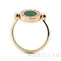 BVLGARI ブルガリ ブルガリ・ブルガリ フリップ リング ローズゴールド 翡翠 ダイヤモンド 350905 53 3