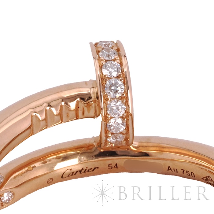 CARTIER カルティエ ジュストアンクル リング クラシックモデル 14号 ピンクゴールド ダイヤモンド B4094800 11