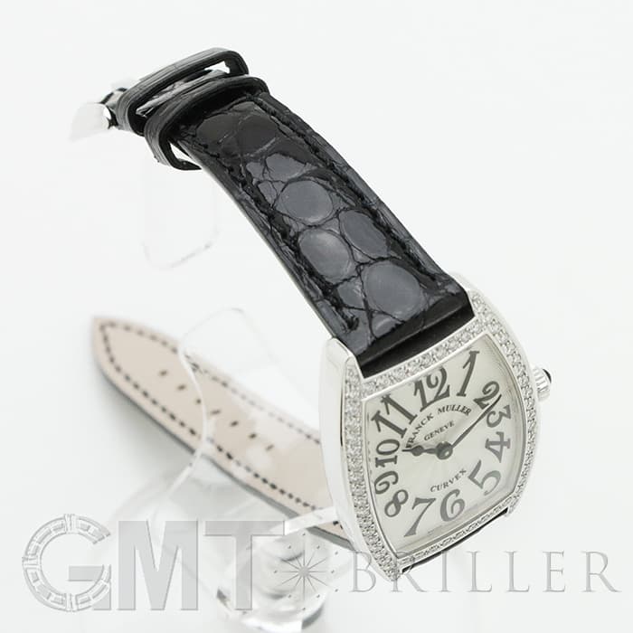FRANCK MULLER フランク・ミュラー トノーカーべックス 1752QZD シルバー ベゼルダイヤ 16
