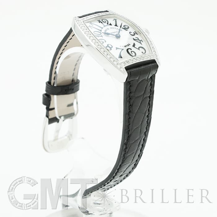 FRANCK MULLER フランク・ミュラー トノーカーべックス 1752QZD シルバー ベゼルダイヤ 23