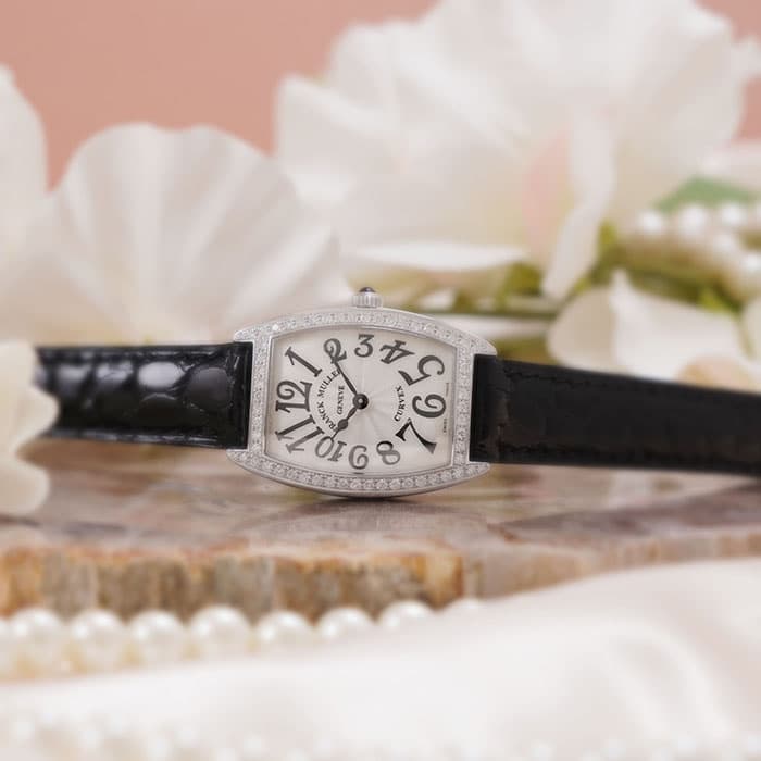 FRANCK MULLER フランク・ミュラー トノーカーべックス 1752QZD シルバー ベゼルダイヤ 2