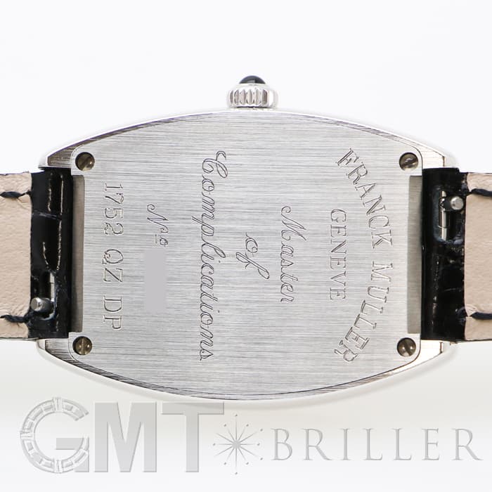 FRANCK MULLER フランク・ミュラー トノーカーべックス 1752QZD シルバー ベゼルダイヤ 6