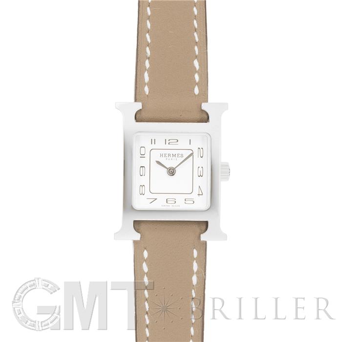 HERMES エルメス Hウォッチ Hウォッチ ミニ 21mm エトゥープ シルバー HH1.110.227【未使用品】 メイン