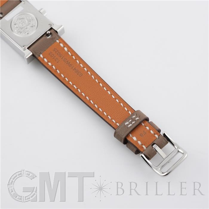 HERMES エルメス Hウォッチ Hウォッチ ミニ 21mm エトゥープ シルバー HH1.110.227【未使用品】 11