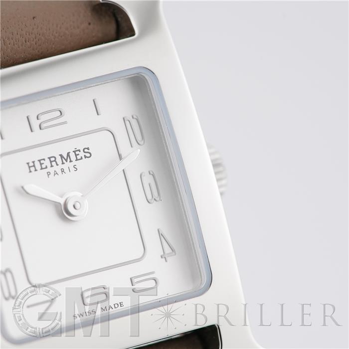 HERMES エルメス Hウォッチ Hウォッチ ミニ 21mm エトゥープ シルバー HH1.110.227【未使用品】 16