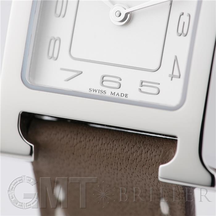 HERMES エルメス Hウォッチ Hウォッチ ミニ 21mm エトゥープ シルバー HH1.110.227【未使用品】 17
