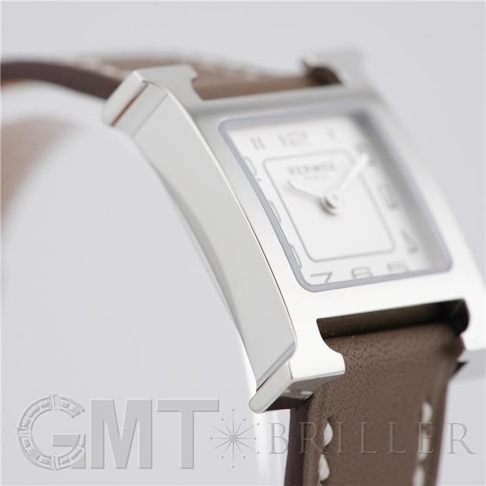 HERMES エルメス Hウォッチ Hウォッチ ミニ 21mm エトゥープ シルバー HH1.110.227【未使用品】 24