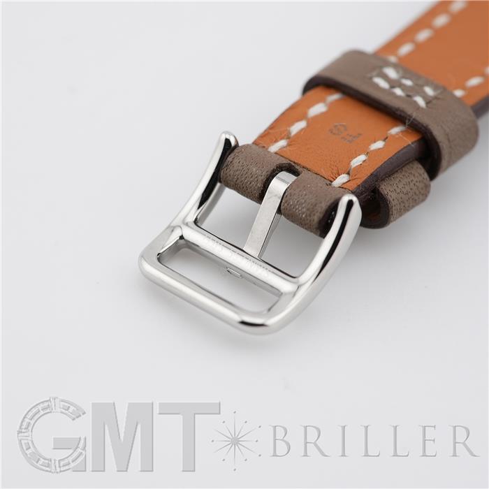 HERMES エルメス Hウォッチ Hウォッチ ミニ 21mm エトゥープ シルバー HH1.110.227【未使用品】 26