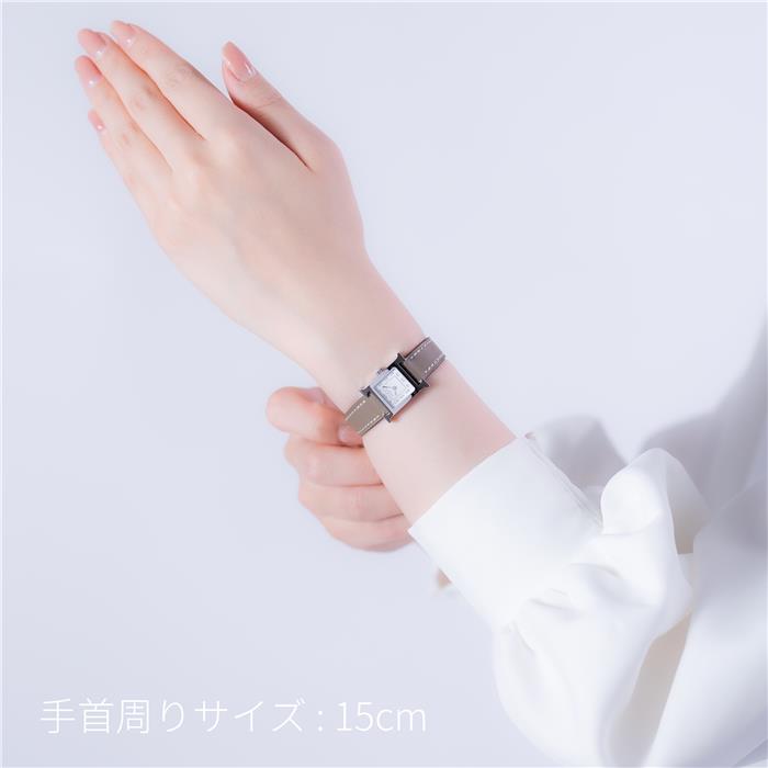 HERMES エルメス Hウォッチ Hウォッチ ミニ 21mm エトゥープ シルバー HH1.110.227【未使用品】 29