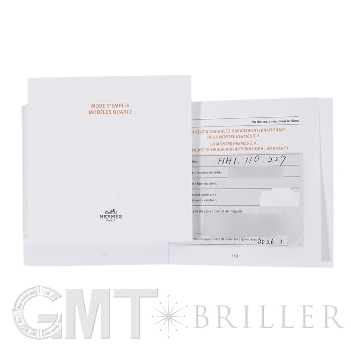 HERMES エルメス Hウォッチ Hウォッチ ミニ 21mm エトゥープ シルバー HH1.110.227【未使用品】 4