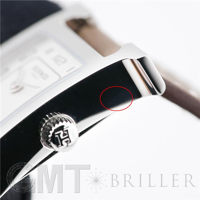 HERMES エルメス Hウォッチ Hウォッチ ミニ 21mm エトゥープ シルバー HH1.110.227【未使用品】 6