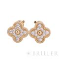 Van Cleef & Arpels ヴァン クリーフ&アーペル アルハンブラ ヴィンテージアルハンブラ ピアス イヤリング イエローゴールド ダイヤモンド VCARA44700 メイン