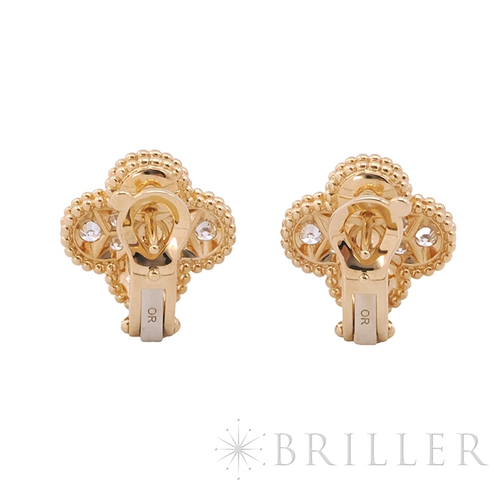 Van Cleef & Arpels ヴァン クリーフ&アーペル アルハンブラ ヴィンテージアルハンブラ ピアス イヤリング イエローゴールド ダイヤモンド VCARA44700 1