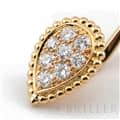 BOUCHERON　ブシュロン セルパンボエム 2モチーフ シングル スタッズイヤリング ピアス ペア イエローゴールド ダイヤモンド JCO01425 9