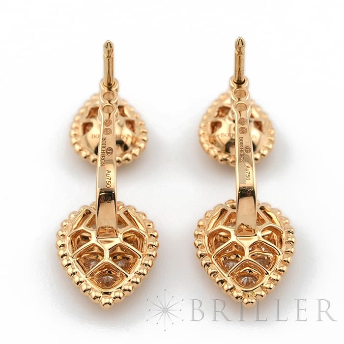 BOUCHERON　ブシュロン セルパンボエム 2モチーフ シングル スタッズイヤリング ピアス ペア イエローゴールド ダイヤモンド JCO01425 1