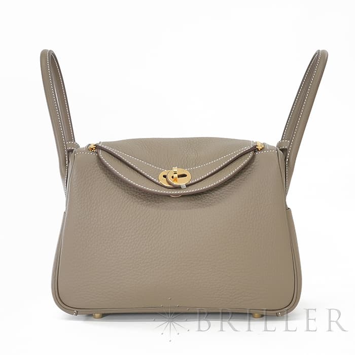 HERMES エルメス リンディ 26 トリヨン エトゥープ  ゴールド金具 メイン