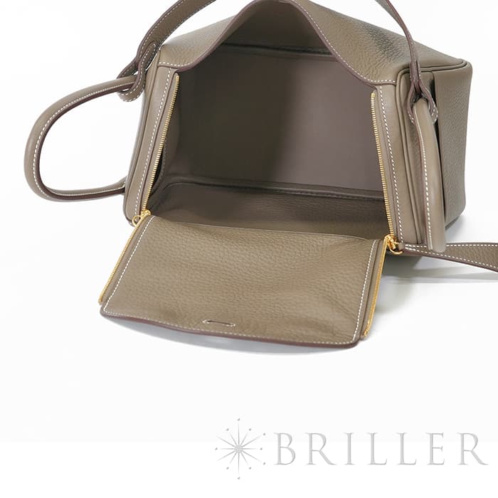 HERMES エルメス リンディ 26 トリヨン エトゥープ  ゴールド金具 10