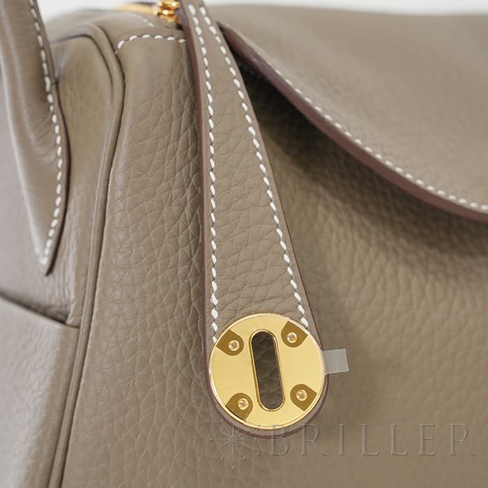 HERMES エルメス リンディ 26 トリヨン エトゥープ  ゴールド金具 16
