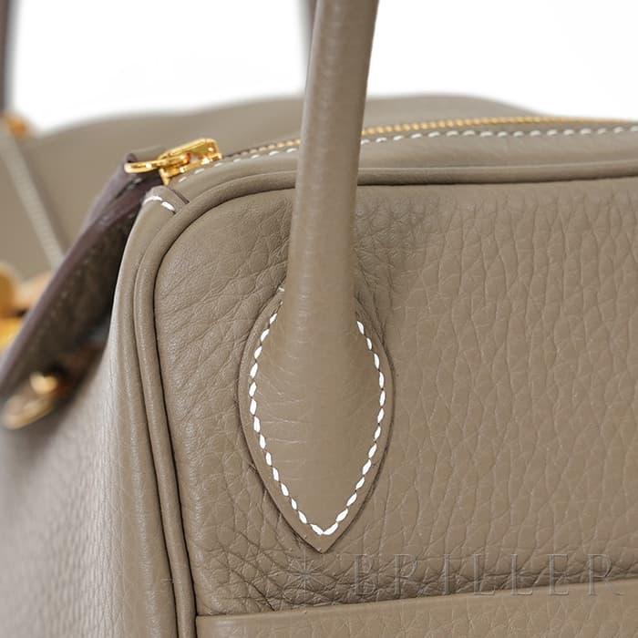 HERMES エルメス リンディ 26 トリヨン エトゥープ  ゴールド金具 27