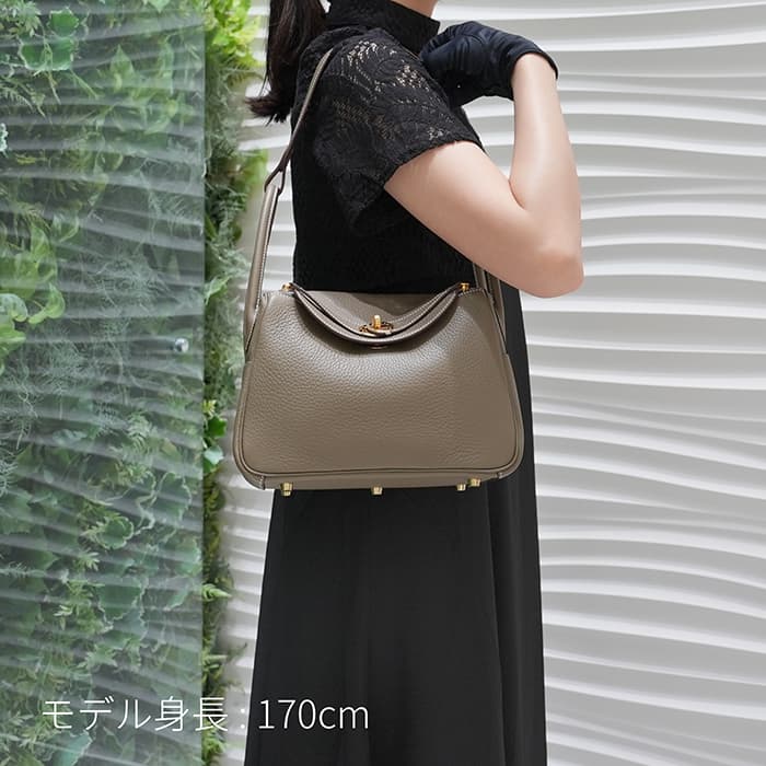 HERMES エルメス リンディ 26 トリヨン エトゥープ  ゴールド金具 29