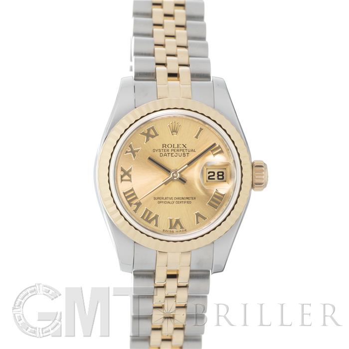 中古)ROLEX ロレックス デイトジャスト 26 179173 シャンパン ローマ