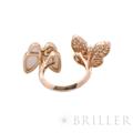 Van Cleef & Arpels ヴァン クリーフ&アーペル ドゥ パピヨン アントレ レ ドア リング ローズゴールド マザーオブパール ダイヤモンド 11号 VCARO7AL00 1