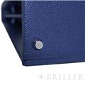 HERMES エルメス ケリー 25 セリエ トリコロール エプソン ブルーサフィール ノワール ブルーフランス シルバー金具【未使用】 23