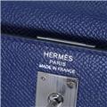 HERMES エルメス ケリー 25 セリエ トリコロール エプソン ブルーサフィール ノワール ブルーフランス シルバー金具【未使用】 3