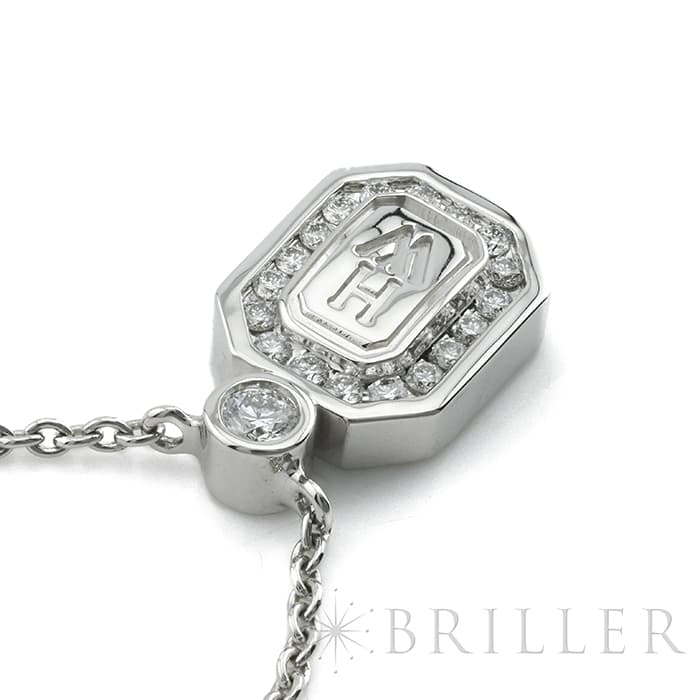 HARRY WINSTON ハリー・ウィンストン HWロゴ ダイヤモンド ペンダント ネックレス ホワイトゴールド PEDWRD16HWL 9