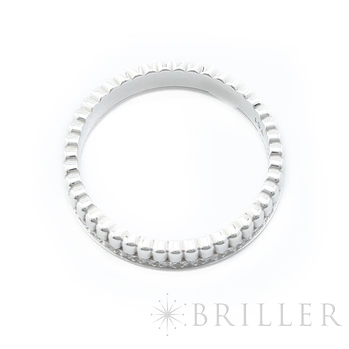 BOUCHERON　ブシュロン キャトル ラディアント ハーフ リング フルパヴェ ホワイトゴールド 11号 JAL00226 10