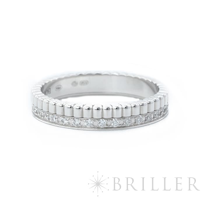 BOUCHERON　ブシュロン キャトル ラディアント ハーフ リング フルパヴェ ホワイトゴールド 11号 JAL00226 11