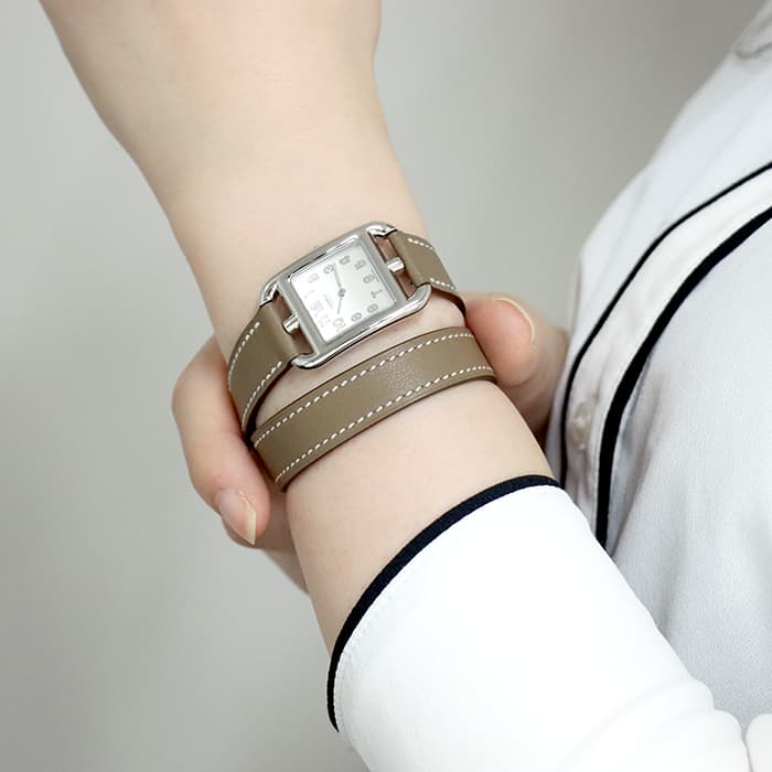 HERMES エルメス ケープコッド CC1.210.220/WW181-I 040246WW00 ドゥブルトゥール エトゥープ レギュラーストラップ 28